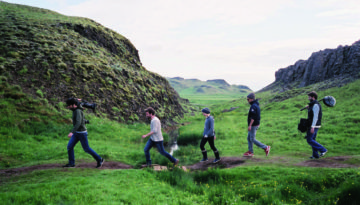 L’equipe en plein cœur de l’Islande _ photo Alexandre Leglise